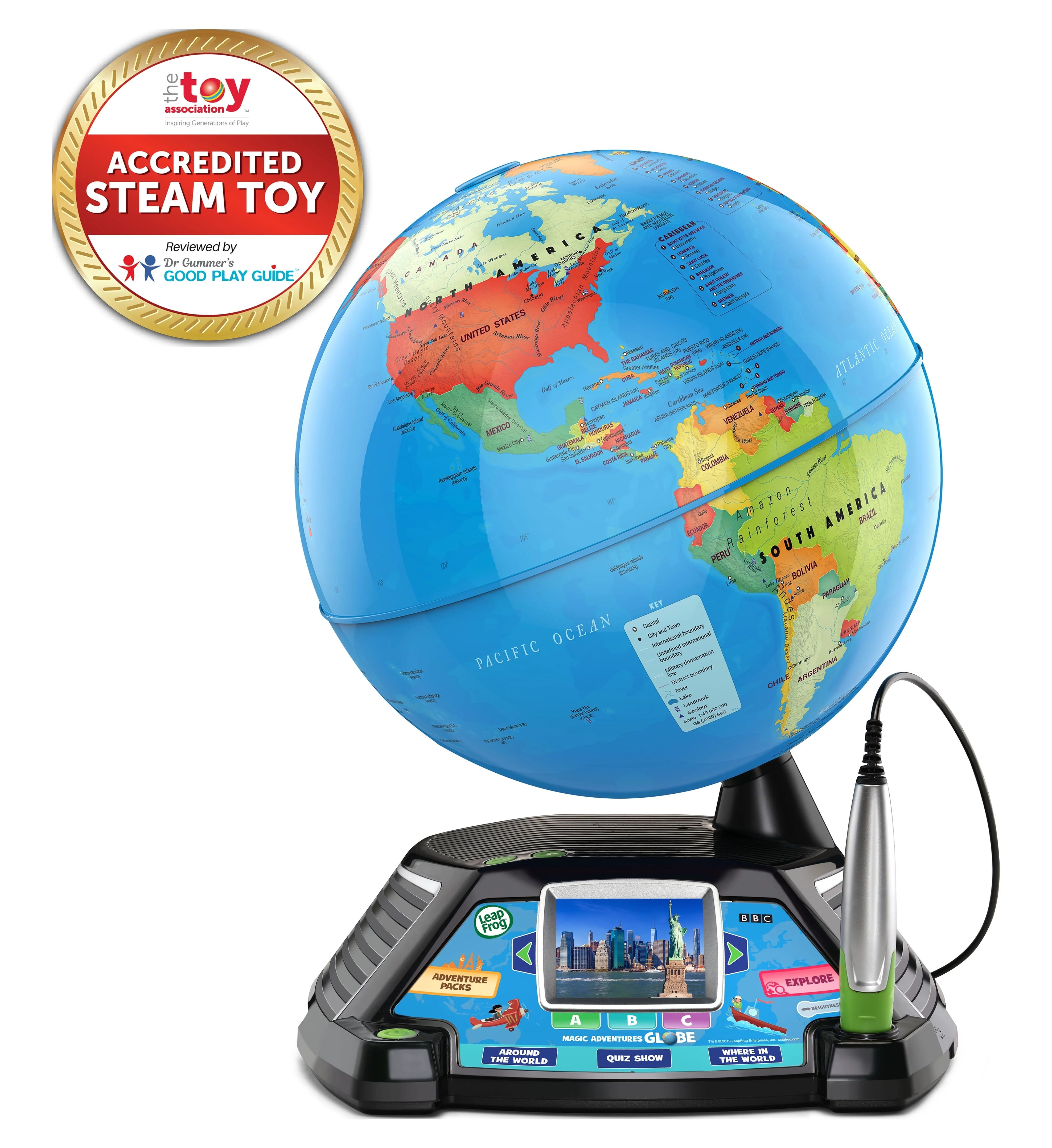 LeapFrog Magic Adventures Interactive Globe With 5+ Hours of BBC Video