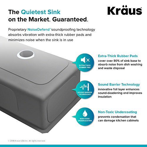 KRAUS Standart Pro 32 Inch 18-Gauge Stainless Steel Scullery Sink, 24 Gallon Freestanding Commercial Style Single Bowl Laundry & Utility Sink, KHS230-32