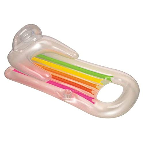 Intex King Kool Lounge Inflatable Swimming Pool Lounger with Headrest (Pair)