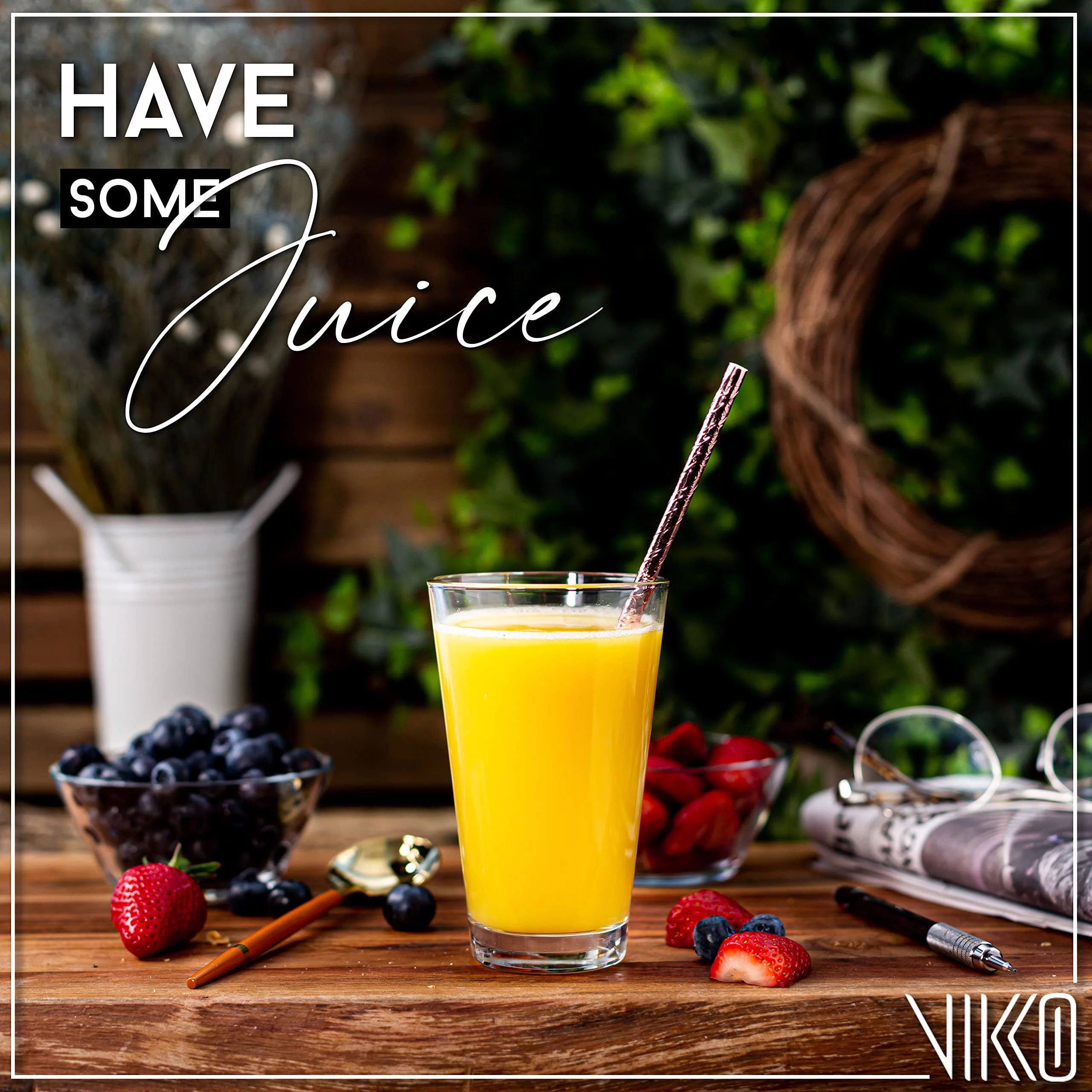 Vikko 9.5 Ounce Water Tumblers | All Purpose Drinking Glasses  Thick and Durable Construction  Tapered Design  Dishwasher Safe Set of Six Tall Glass Tumblers