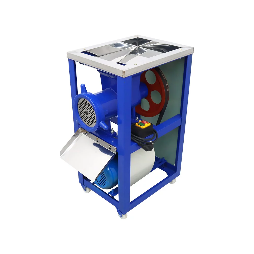 TECHTONGDA Electric Bone Crusher Feed Processer Stainless Steel Fish Chicken Meat Grinder 2.2KW 220V