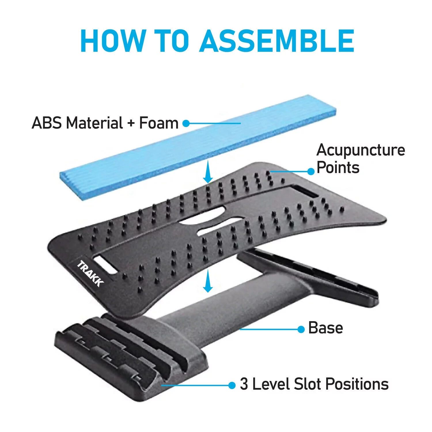 TRAKK Multi-Level Pain Reliever Back Stretching Device