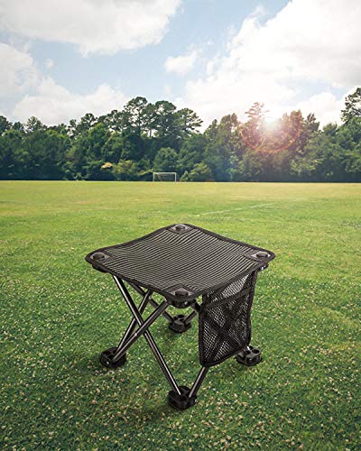 KingCamp Camping Stool Small Protable Folding Stool Mini Lightweight Backpacking Slacker Chair for Outdoor Camping Hiking Fishing Traveling Picnic