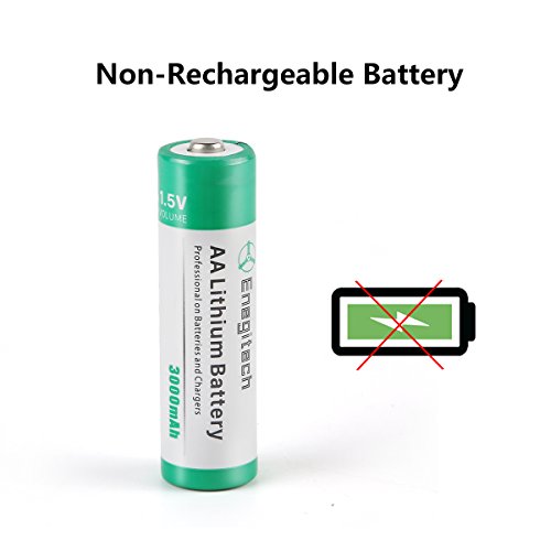 AA Lithium Battery, 3000mAh 1.5V Double A Lithium Battery for Blink Camera, Doorbell, Smart Lock Deadbolt, Security Aralm System Non-Rechargeable 16 Pack