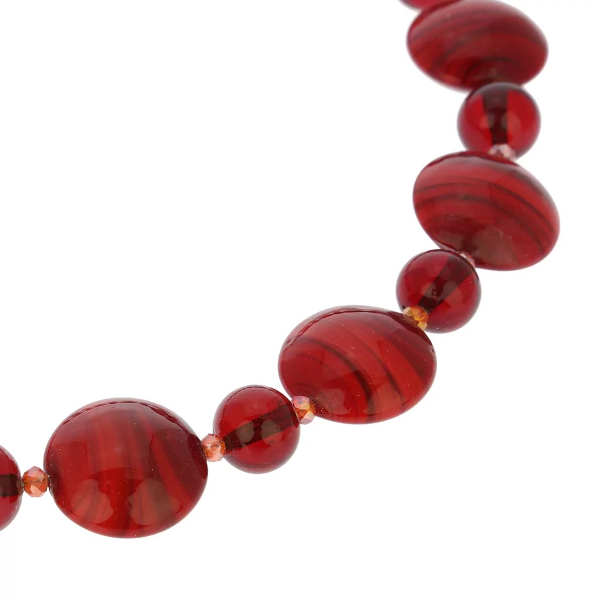 GlassOfVenice Murano Glass Wonders Necklace - Ruby Red