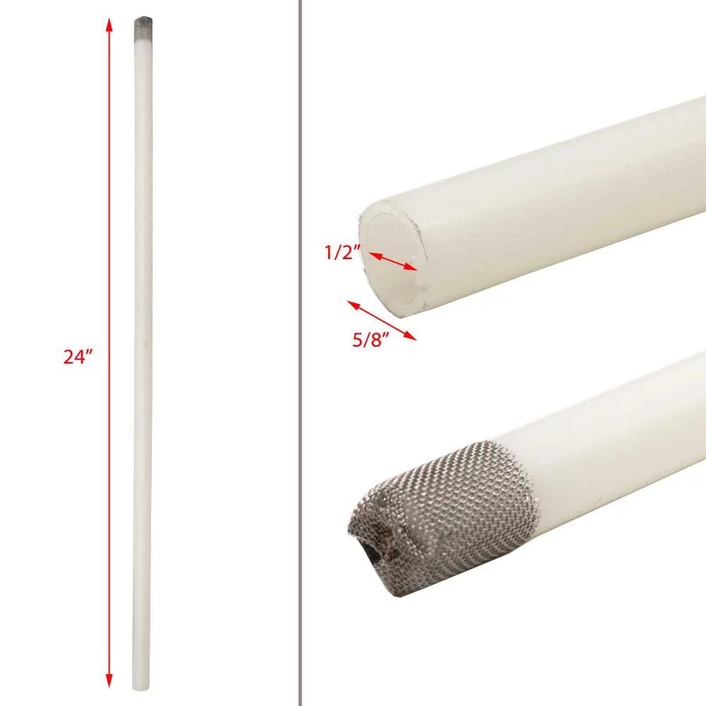 Lowe Boat Fuel Pickup Tube 2073235 | w/ Mesh Strainer 5/8 x 24 Inch