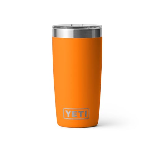 YETI Rambler 10 oz Tumbler, Stainless Steel, Vacuum Insulated with MagSlider Lid, Firefly Yellow