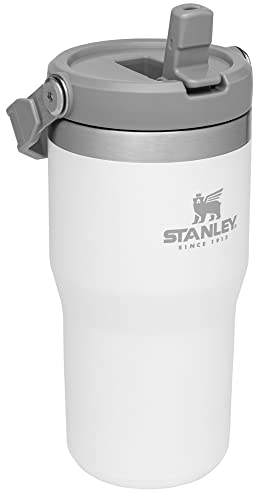 Stanley IceFlow Flip Straw Tumbler with Handle 30 oz | Twist On Lid and Flip Up Straw | Leak Resistant Water Bottle | Insulated Stainless Steel |BPA-Free | Lilac