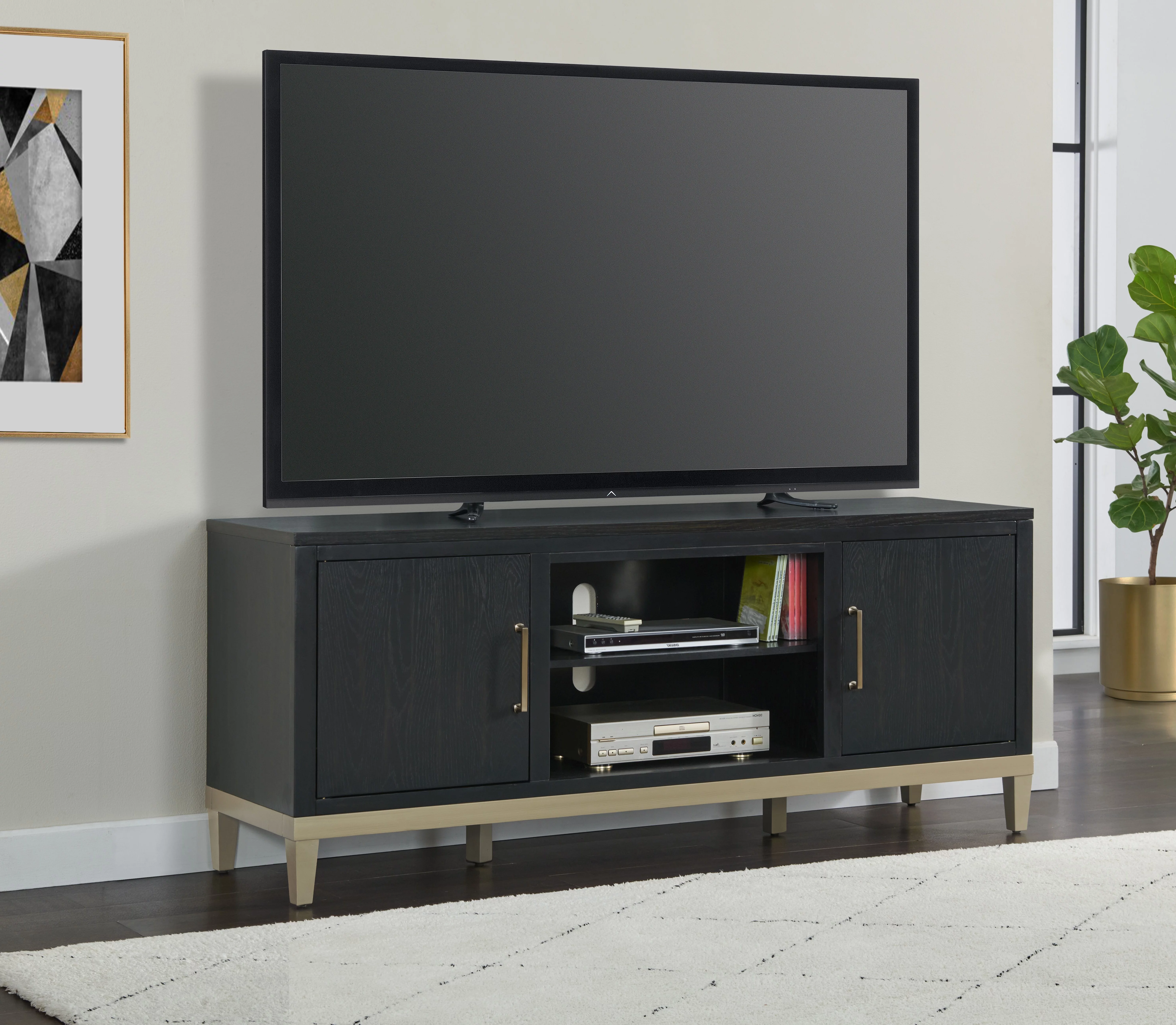 Martin Svensson Home Manhattan Solid Wood TV Stand for TVs up to 75