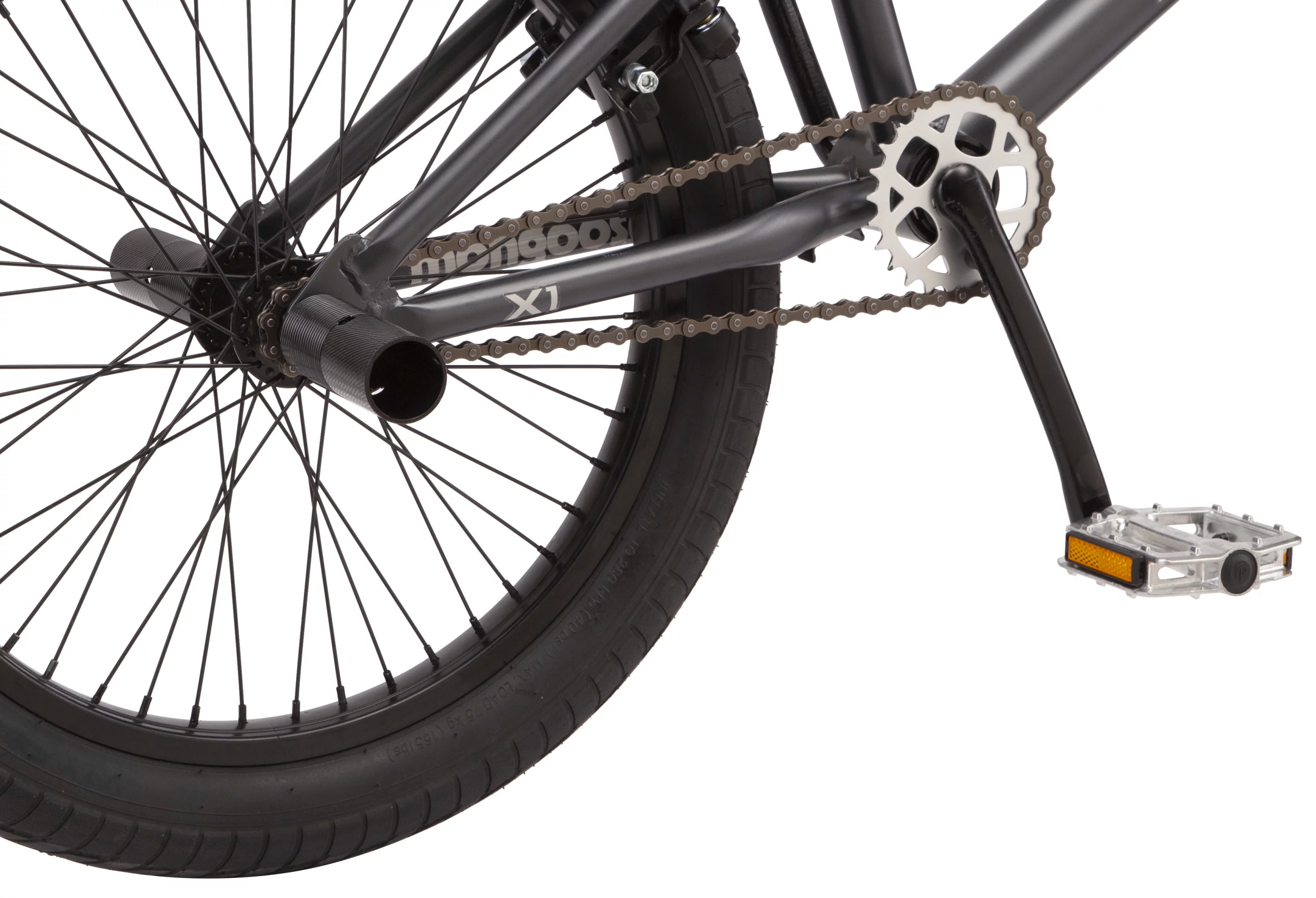 Mongoose Rebel X1 BMX Bike, 20in. Wheels, Boys/Girls, Gray