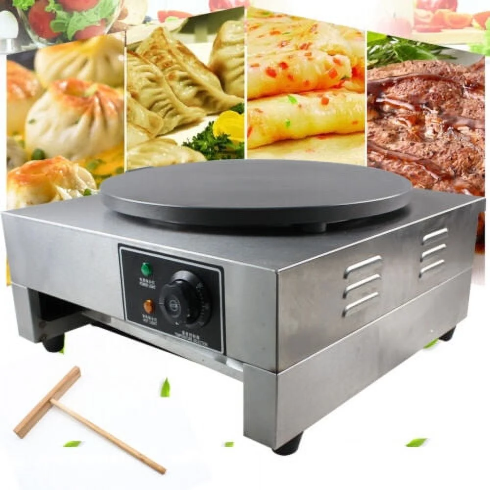 3KW Commercial Electric Crepe Maker Baking Pancake Machine NonStick Big Hotplate