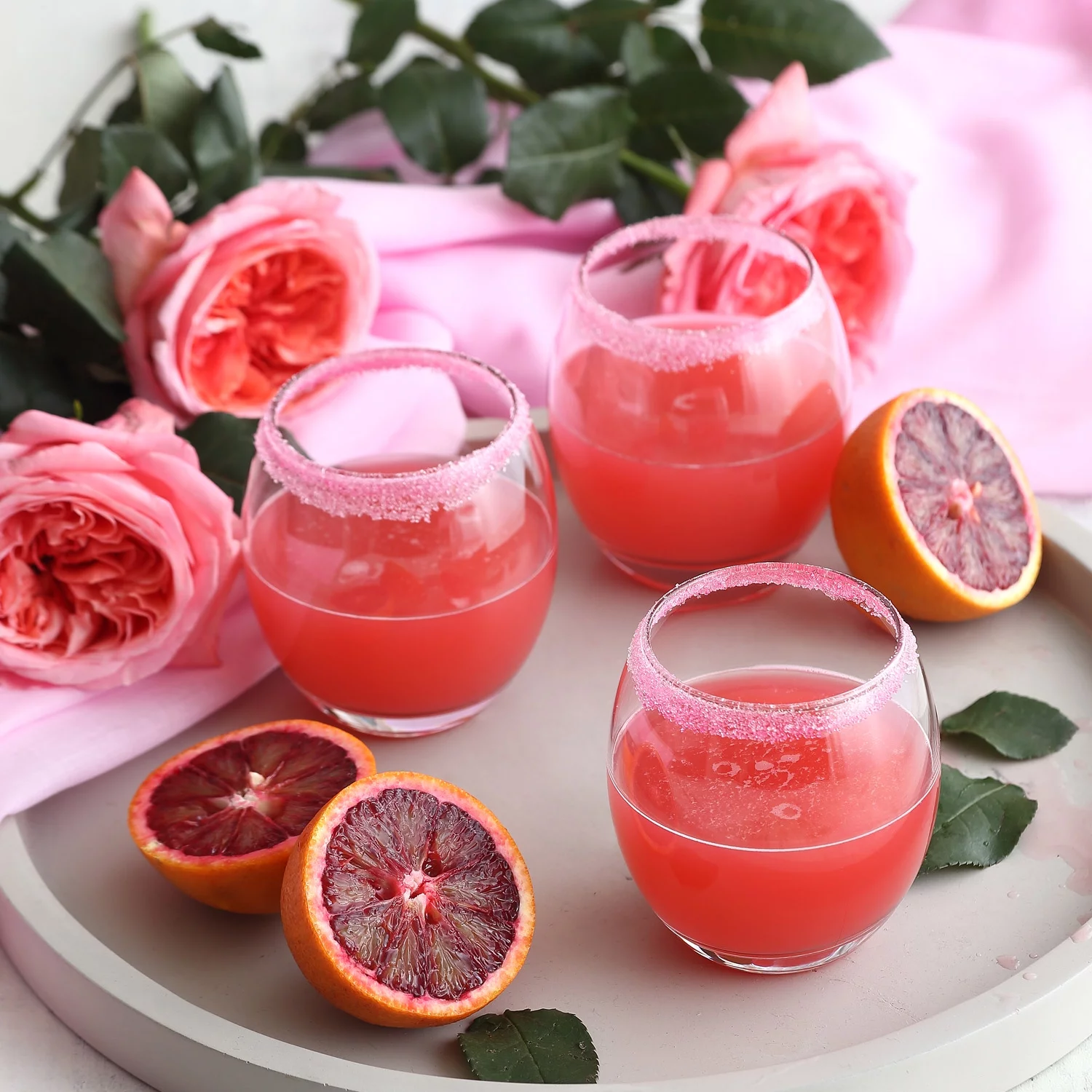 LAV Drinking Glasses Set of 6 - Glass Water and Beverage Tumblers 13.75 oz