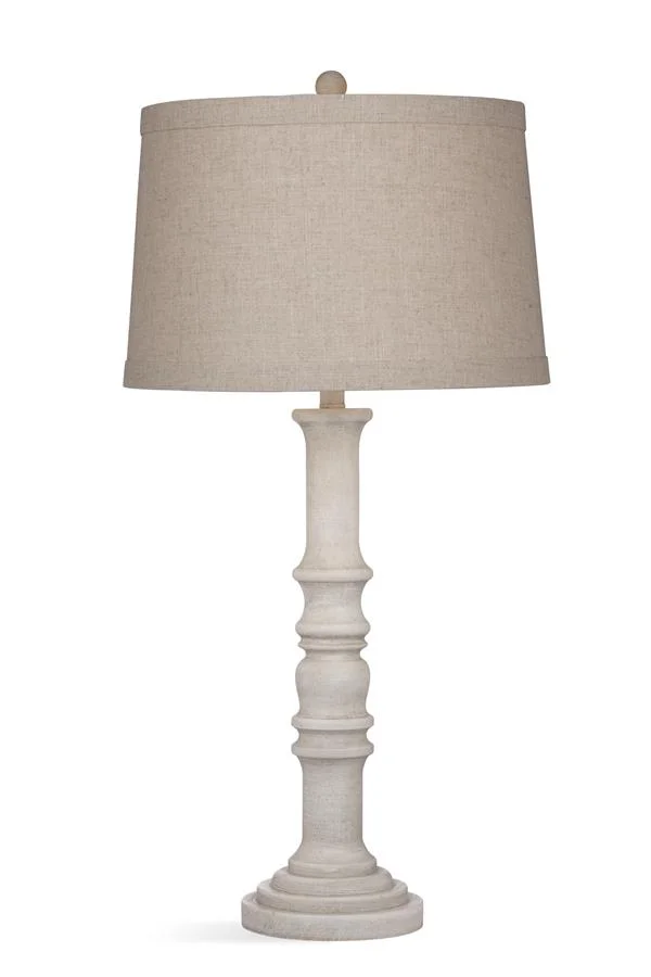 Augusta Resin Table Lamp in Antique White