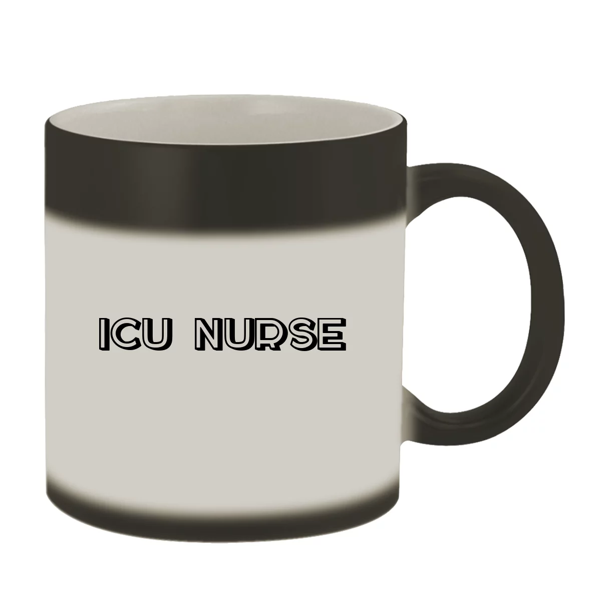 ICU Nurse - 11oz Magic Color Changing Mug, Matte Black
