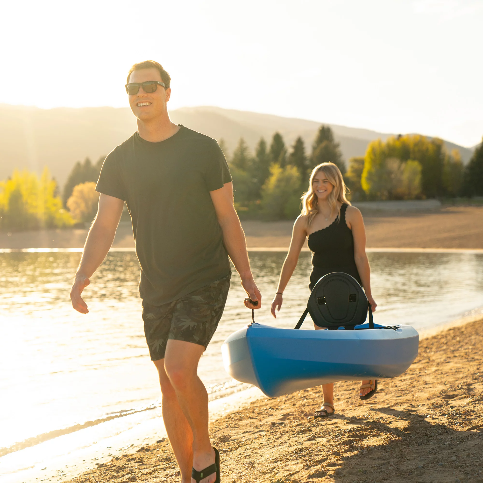 Lifetime Tamarack 100 Sit-On-Top Kayak (Paddle Included) - Dragonfly Blue - 91129