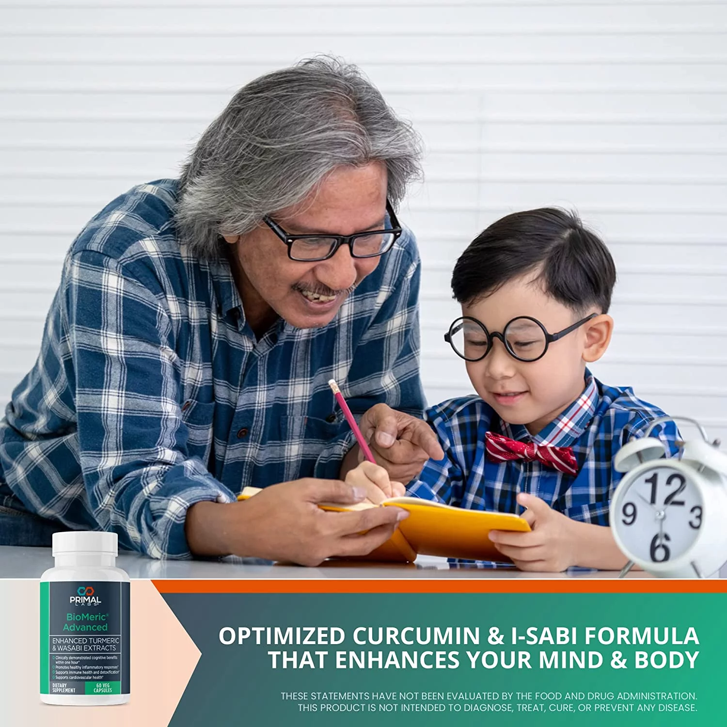 Primal Labs BioMeric Advanced with Turmeric Curcumin and Wasabi Extracts - 60 Capsules