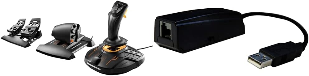 Thrustmaster T16000M FCS Flight Pack (PC) and Thrustmaster TR J12 Adapter