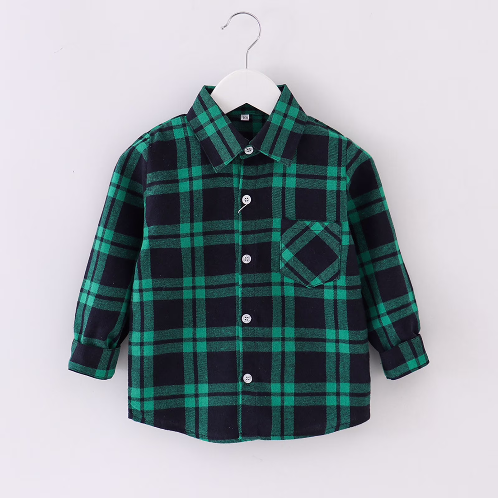 Boys Hoodies And Sweatshirts Autumn Winter Kids Flannel Jacket Plaid Long Sleeve Lapel Button Down Coat Tops Streetwear