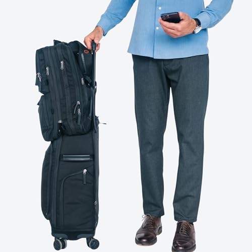 Trilogy Modular System I Modular 4-wheel spinner carry-on, with two zip-off bags! All 3 are Expandable! You get 3 bags in 1! Mix and match; take apart to fit crowded airplane spaces (Blue)
