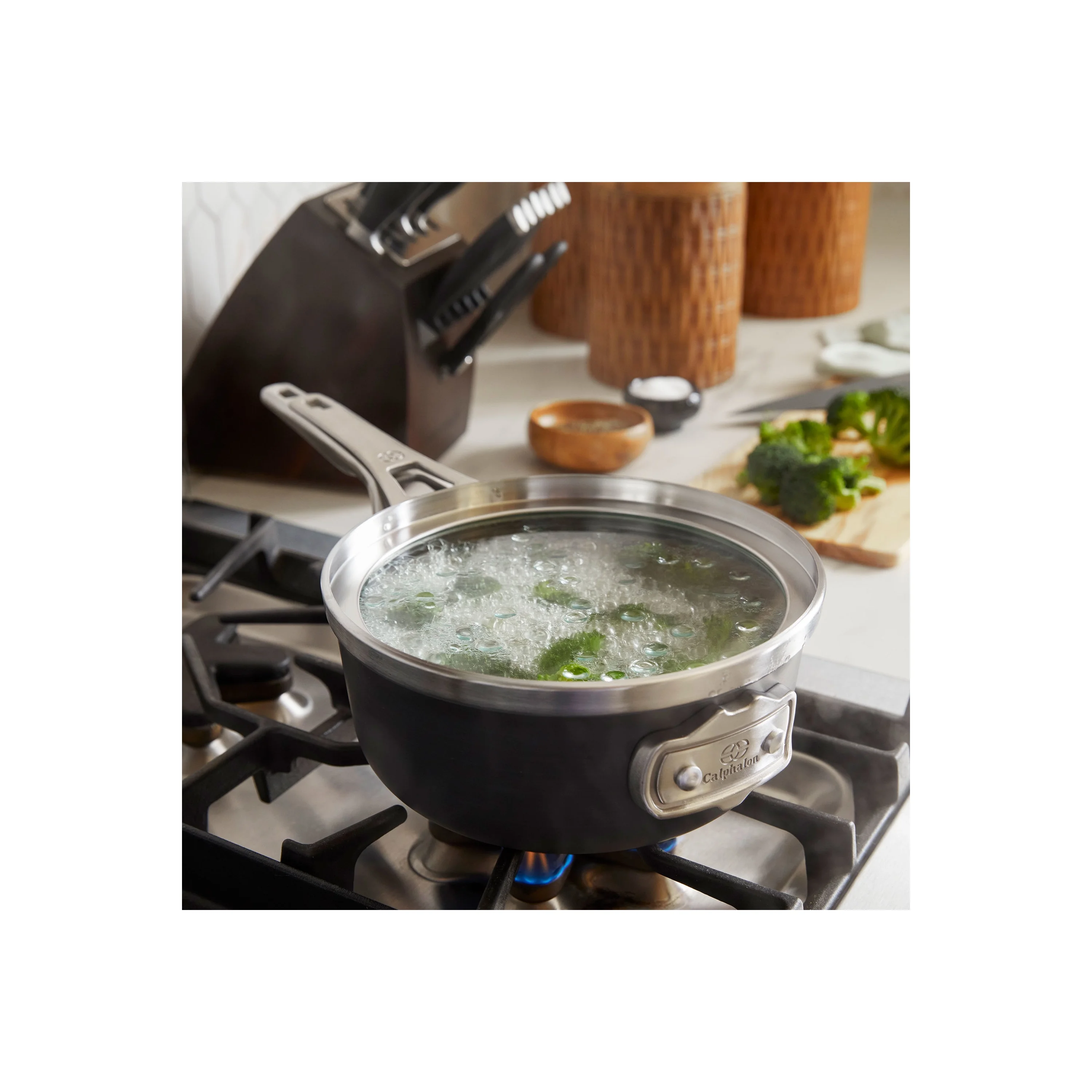 Calphalon Premier Space-Saving MineralShield Nonstick Cookware, 10-Piece Pots and Pans Set