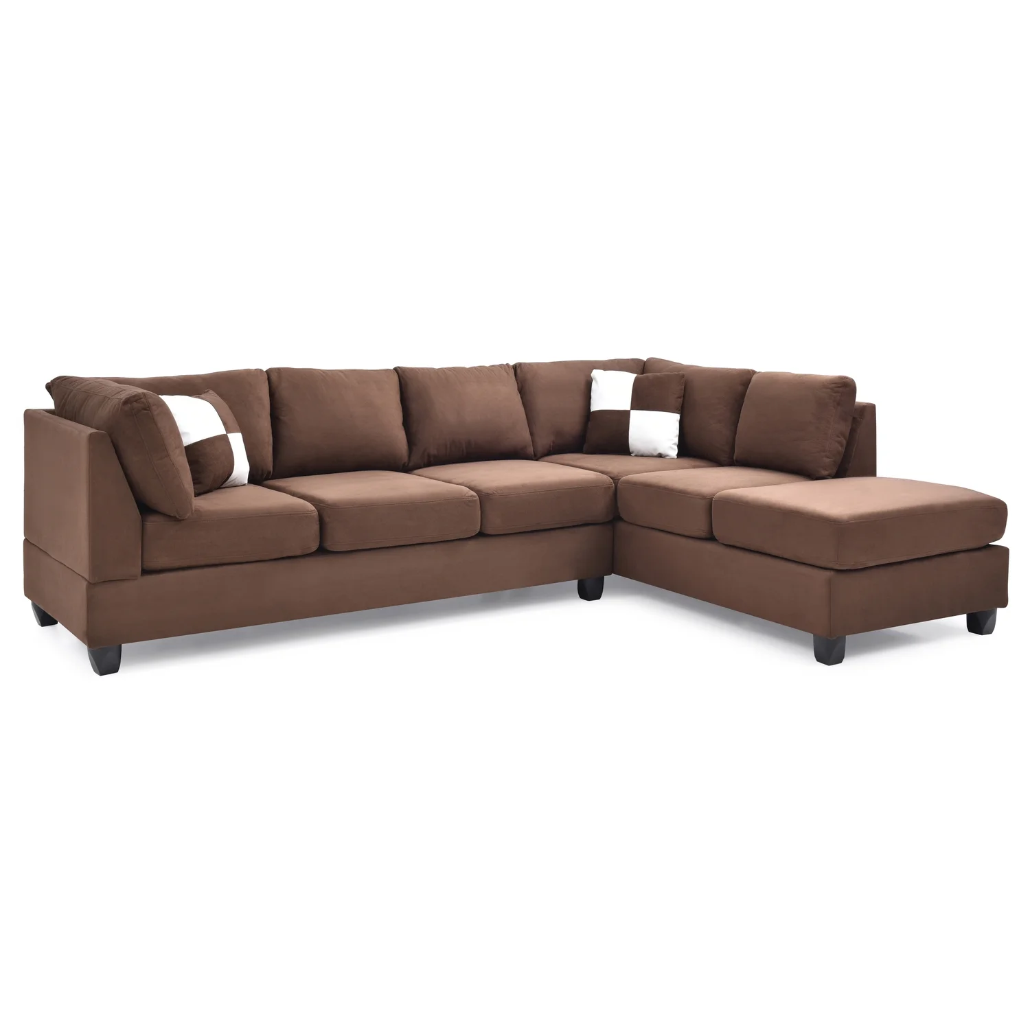 Homestock Tribal Treasures G632B-SC Sectional ( 3 Boxes) , Chocolate