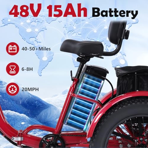 Adult Electric Tricycle Adult Tricycle 3 Wheel Bikes Adults Electric Three Wheel Bike