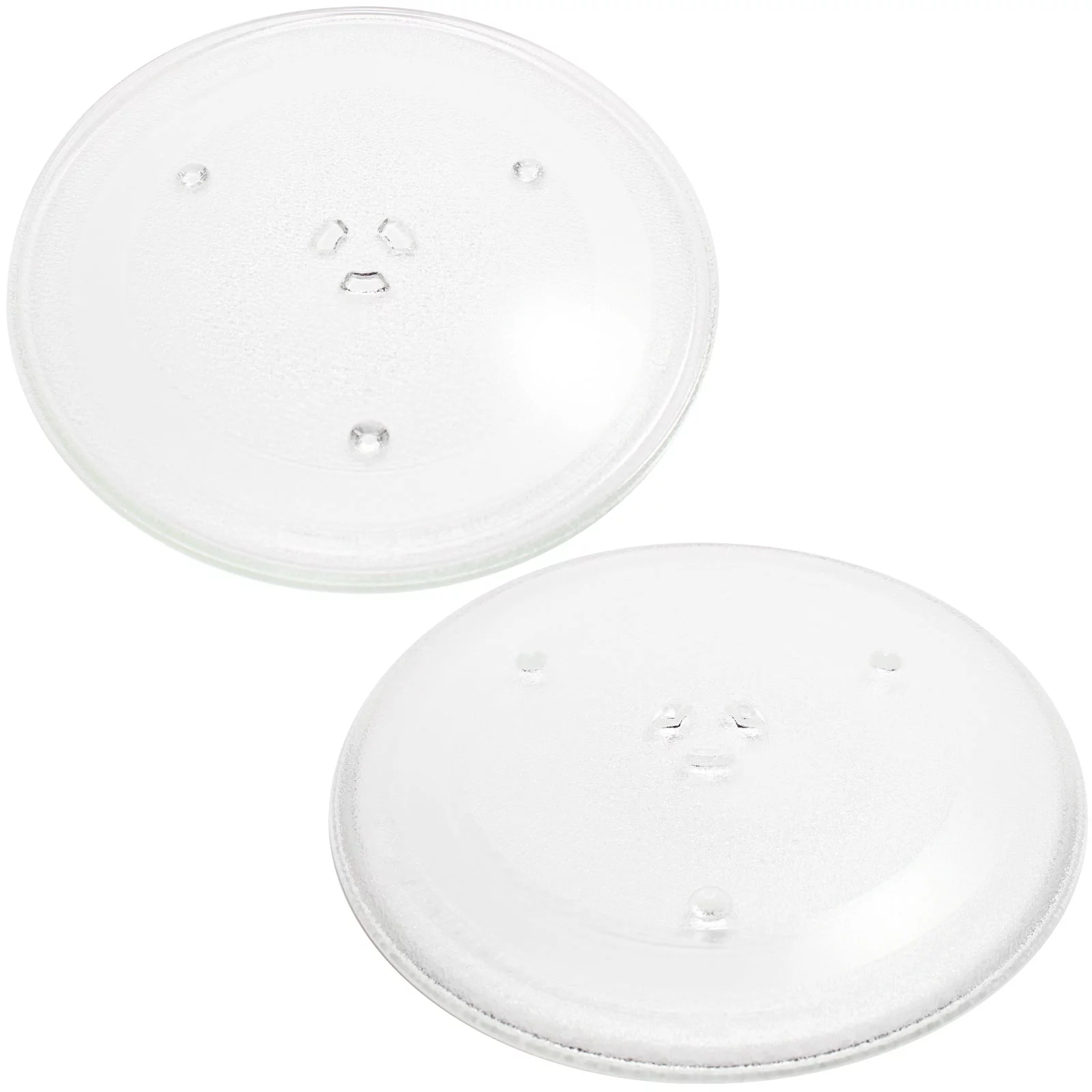 2-Pack Replacement General Electric / G.E. JVM1441WD001 Microwave Glass Plate - Compatible General Electric / G.E. WB39X10003, WB39X10002 Microwave Glass Turntable Tray - 12 1/2