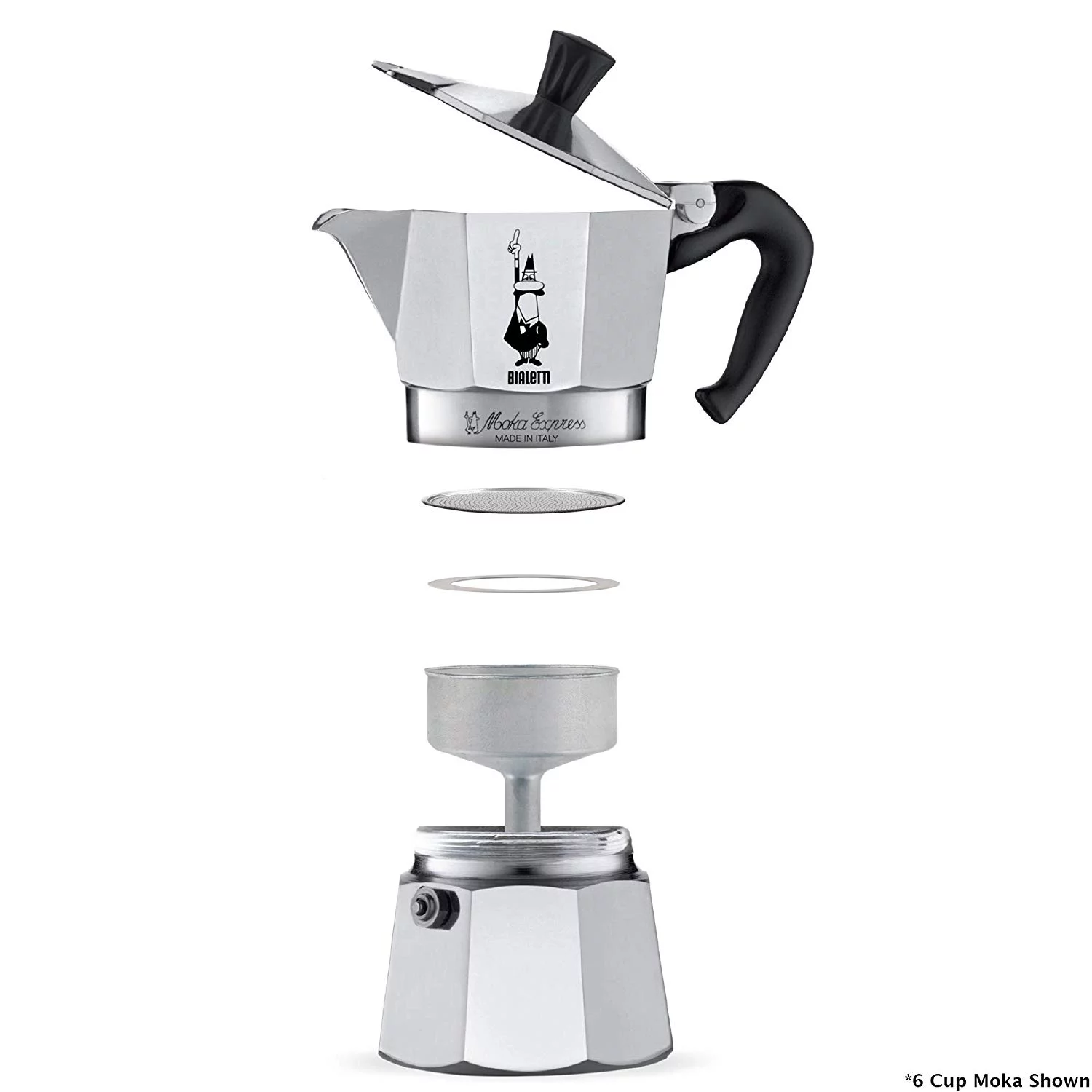 Bialetti Moka cream 3 cup, italian coffee maker
