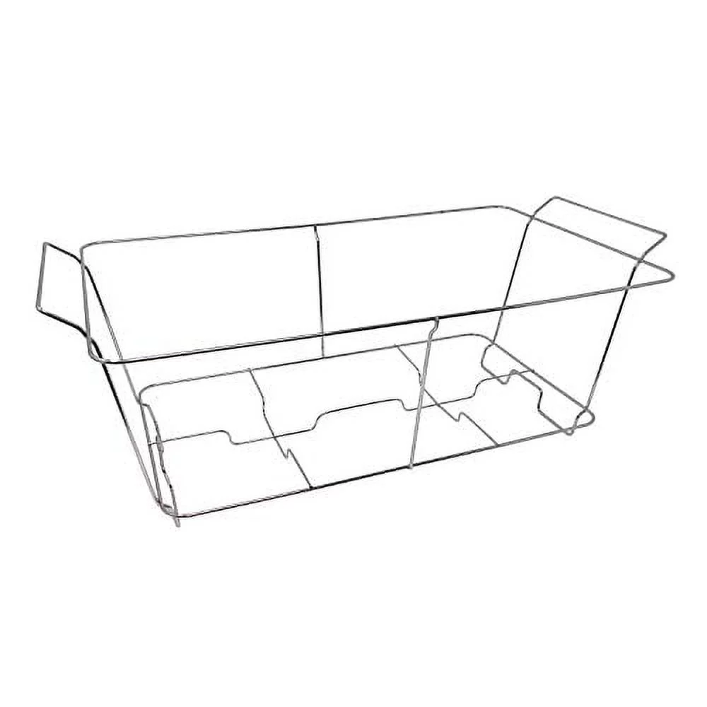 Deluxe Full Size Duty Chafing Rack, Wire Buffet Rack Stand, Serving Trays Food Warmer, Chrome (Case of 12)