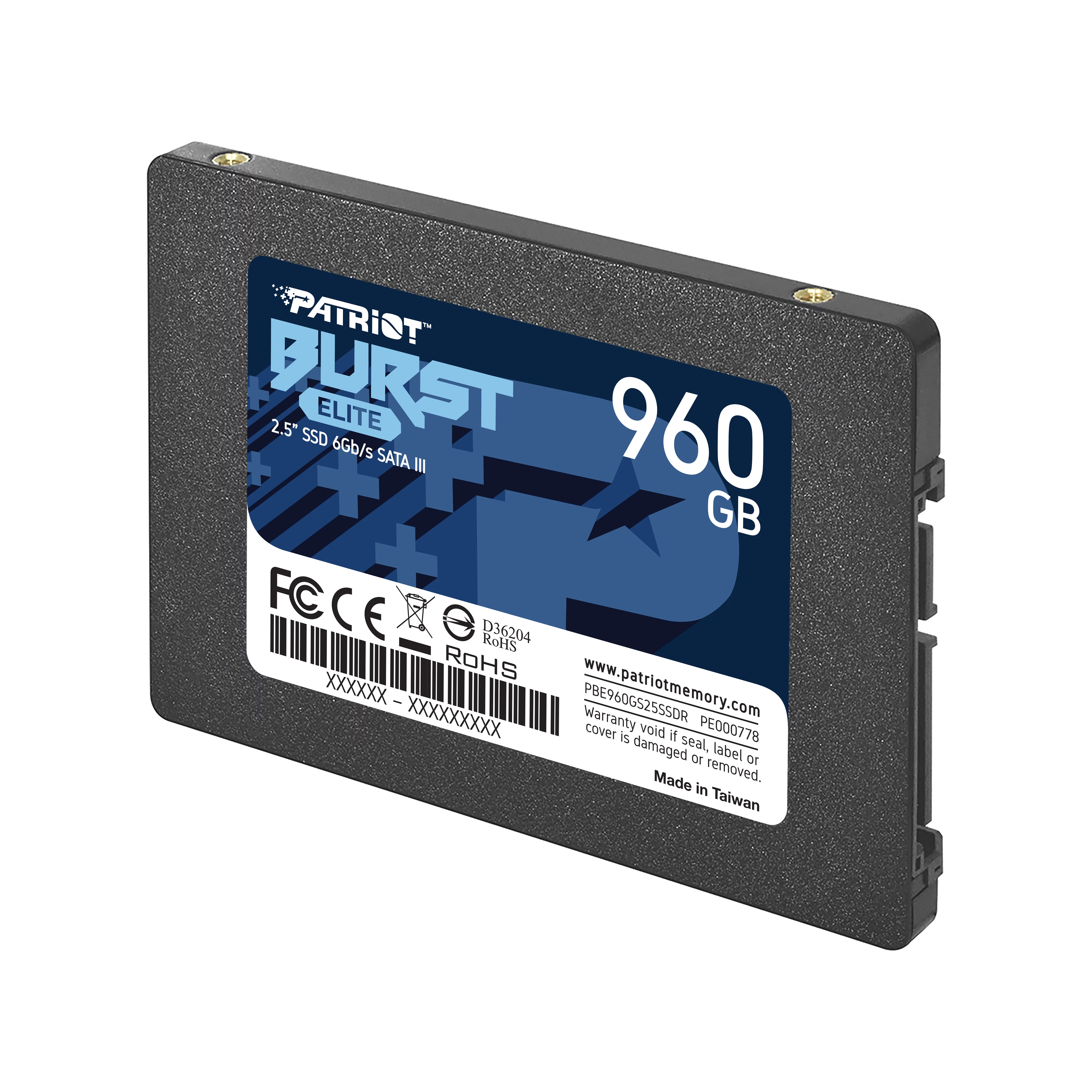 Patriot Burst Elite 960GB Internal SSD - SATA 3 2.5