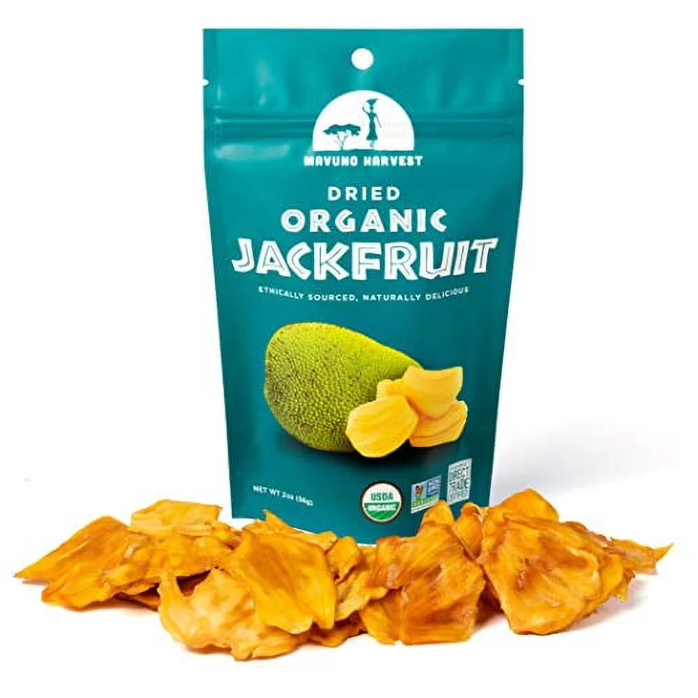 Mavuno Harvest Direct Trade Organic Dried Fruit, Jackfruit, 2 Ounce (Pack of 6)