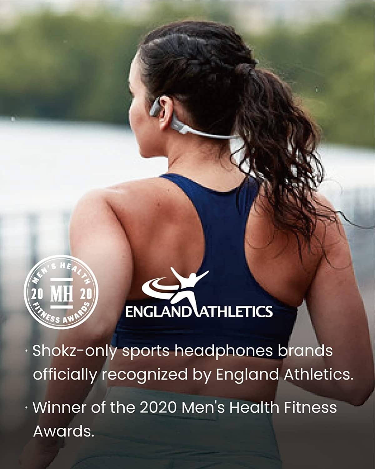 SHOKZ OpenRun Bluetooth Bone Conduction Running Headphones - SS23 - One - Grey