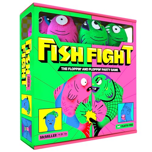 Fish Fight – The Flopping and Plopping Party Game for Families of All Ages | Outdoor Yard Game for Garden Parties, Large Groups, BBQs, Kids, Birthdays, Camping, Beach Days & Game Night Fun