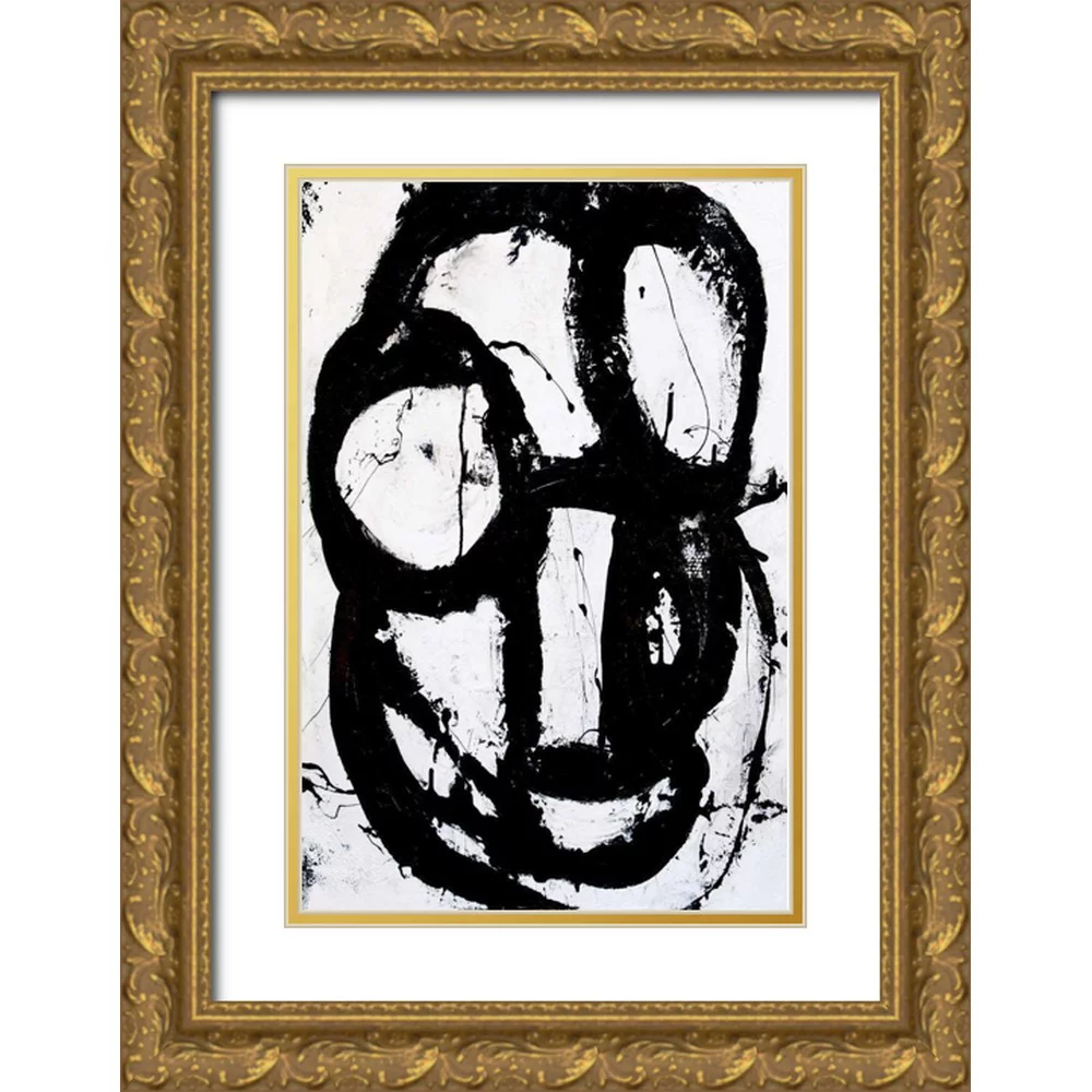 Ashley, Erin 17x24 Gold Ornate Wood Framed with Double Matting Museum Art Print Titled - Ace of Spades III