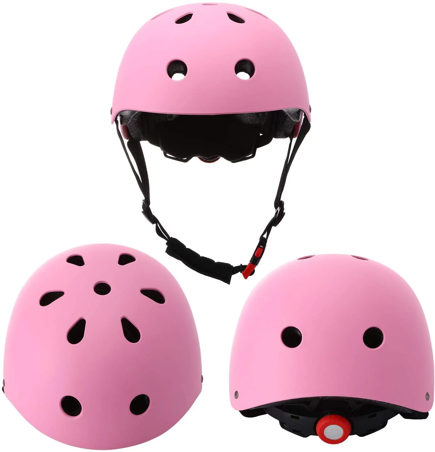 Kids Protective Gear Set, Sport Protective Gear Set Boy Girl Adjustable Child Cycling Helmet with Knee Pads Elbow Pads Wrist Guards Youth Skateboard Helmet for 3~10yrs Boys Girls 3Pack