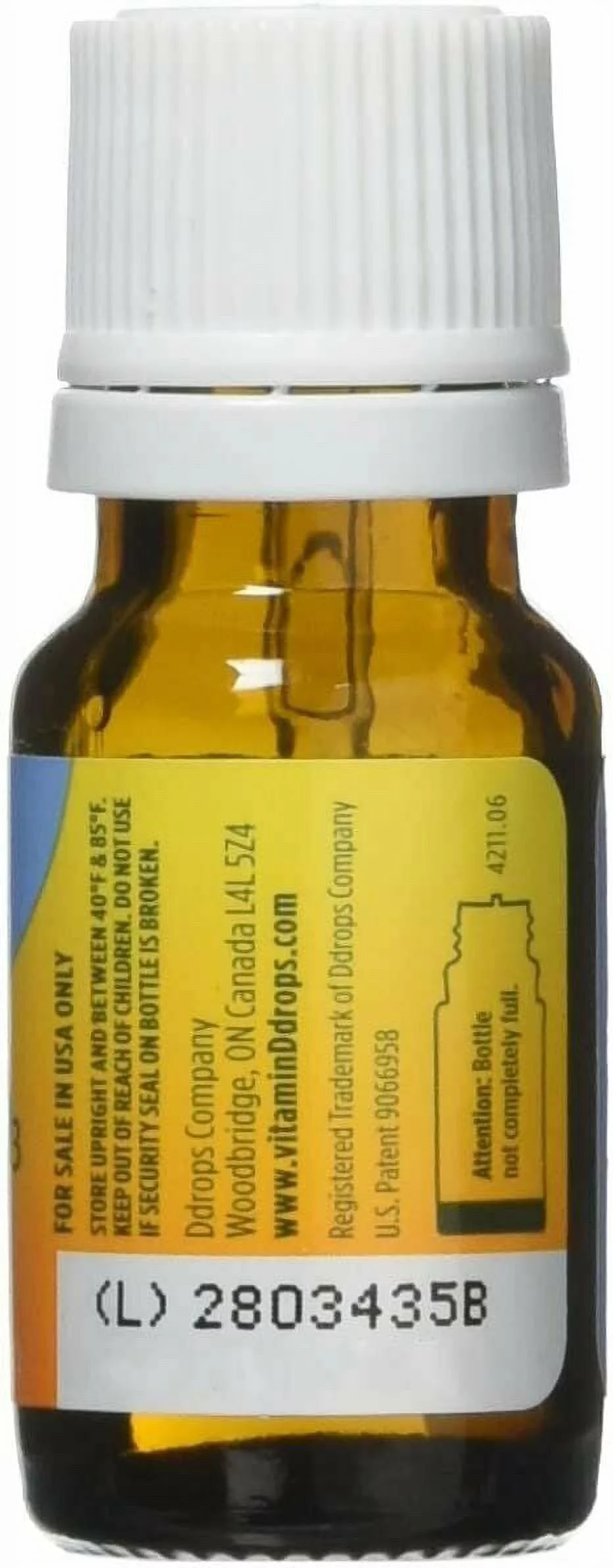 Ddrops Baby Liquid Vitamin D3 400 IU 2.50 mL (90 drops) (Pack of 2)