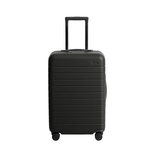 Away Bigger Carry-On Luggage, Lightweight Hardside Large Suitcase with Spinner Wheels, TSA Lock, Airline Approved, Navy Blue