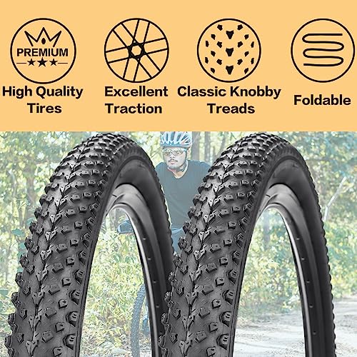 26/27.5/29 X 2.125 Bike Tire Folding Replacement Bicycle Tires for Mountain Bike Bicycle
