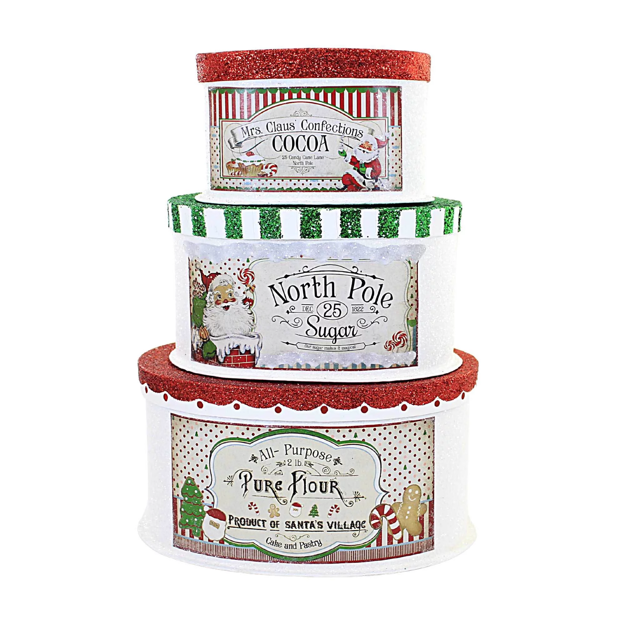 Christmas Sweet Tidings Christmas Boxes North Pole Cocoa Flour Sugar Tl1361