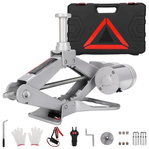 ROGTZ Electric Scissor Car Jack Kit, 3Ton 12V Portable Auto Car Lift with 17.7