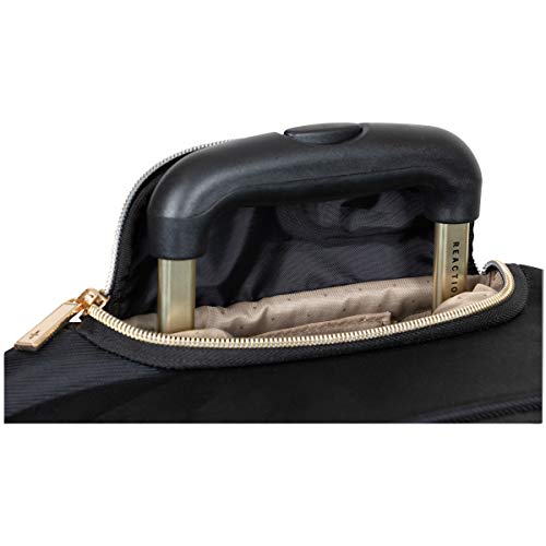 Kenneth Cole REACTION Chelsea Chevron Quilted Luggage, Black, 24-Inch Checked