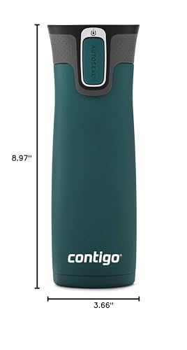 Contigo AUTOSEAL West Loop Vacuum-Insulated Stainless Steel Travel Mug with Easy-Clean Lid 20 oz Sake