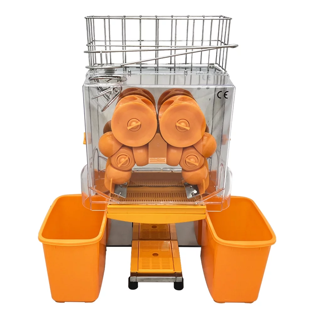 Techtongda Commercial Orange Juice Extractor Automatic Orange Squeezer Grapefruit Juicer Extractor Juice Press Machine