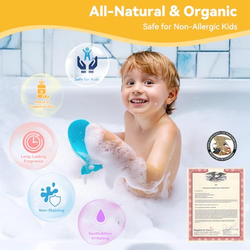 Christmas Bath Bombs with Surprise Toys Inside: 6 Pack Handmade Gifts Bath Bomb Set for Women Relaxing Bubble Bathbombs Scented Gift Stocking Stuffers Holiday Birthday for Men Kids Girls Girlfriend