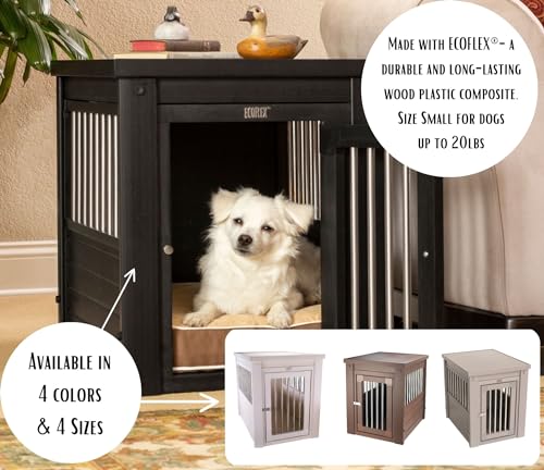 New Age Pet ecoFLEX Pet Crate/End Table, Small, Espresso 23.8