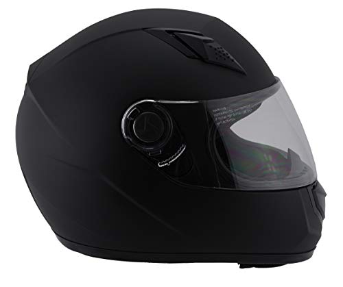 Milwaukee Helmets MPH9800DOT 'Velocity' Full Face Matte Black Helmet - X-Large