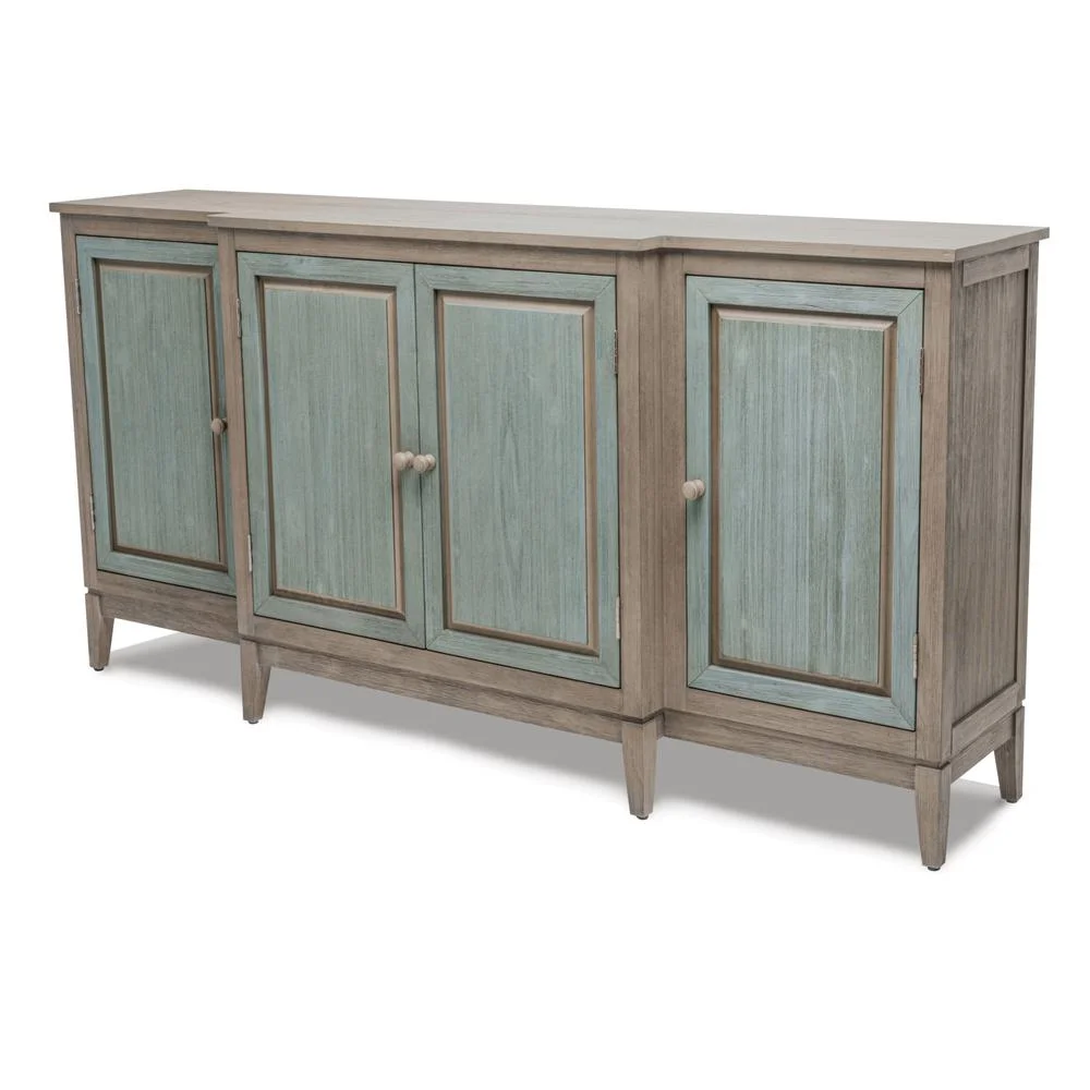 Sanibel 4-Door Credenzaa TV Stand Entertainment Unit Hallway Dresser
