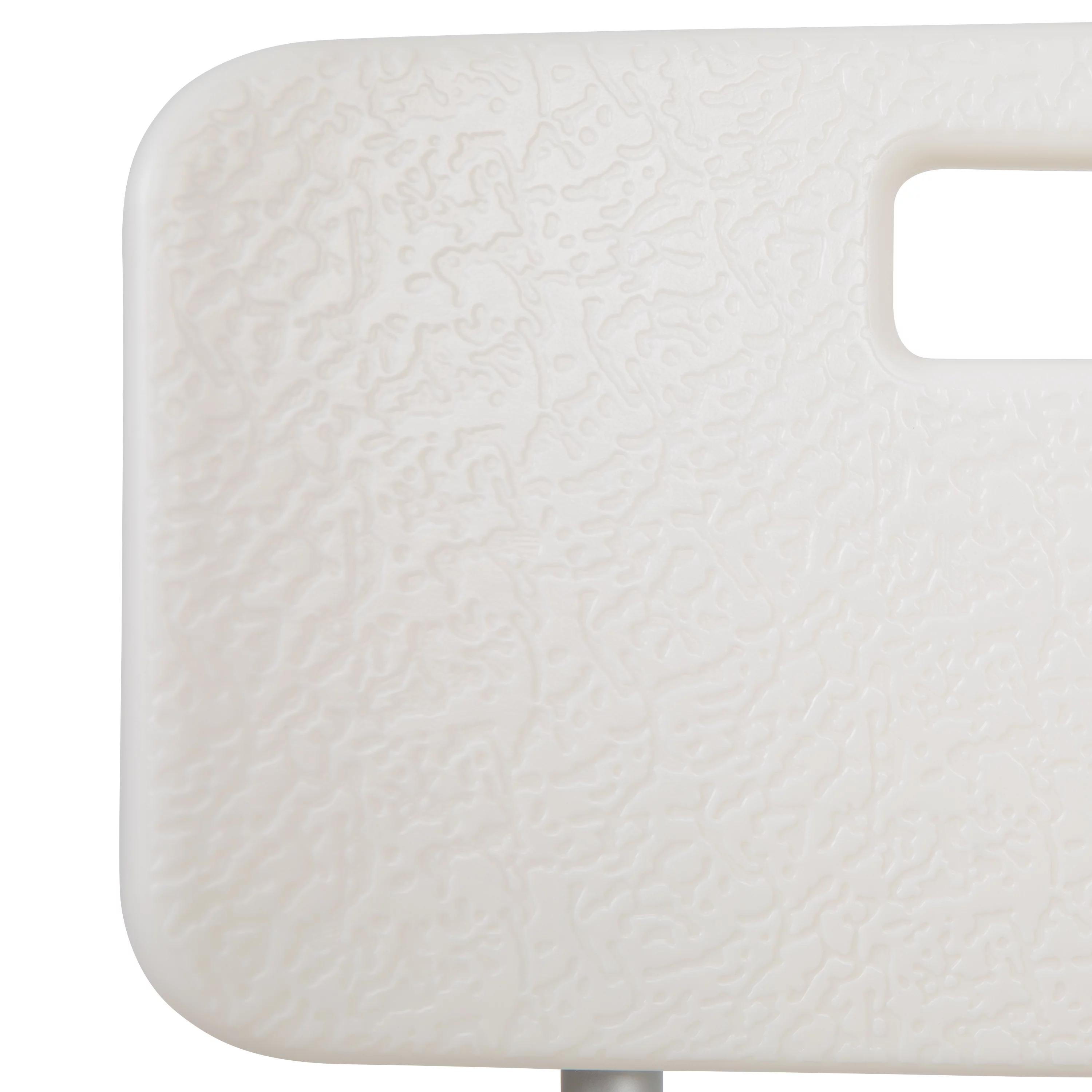 Emma + Oliver Tool-Free 300 Lb. Capacity, Adjustable White Bath & Shower Chair with Back