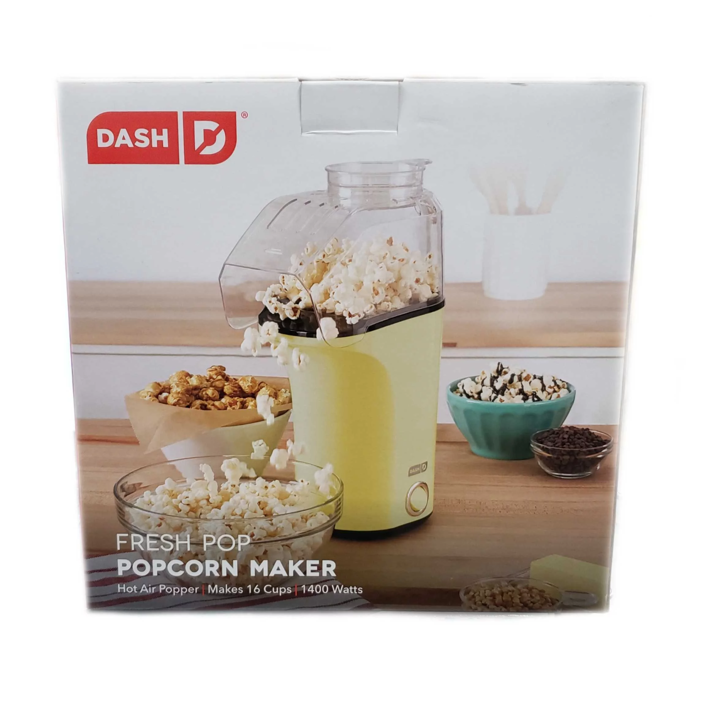 Dash DAPP151V2PY04 - Popcorn Maker 16 Cups, 1400 Watts - Yellow
