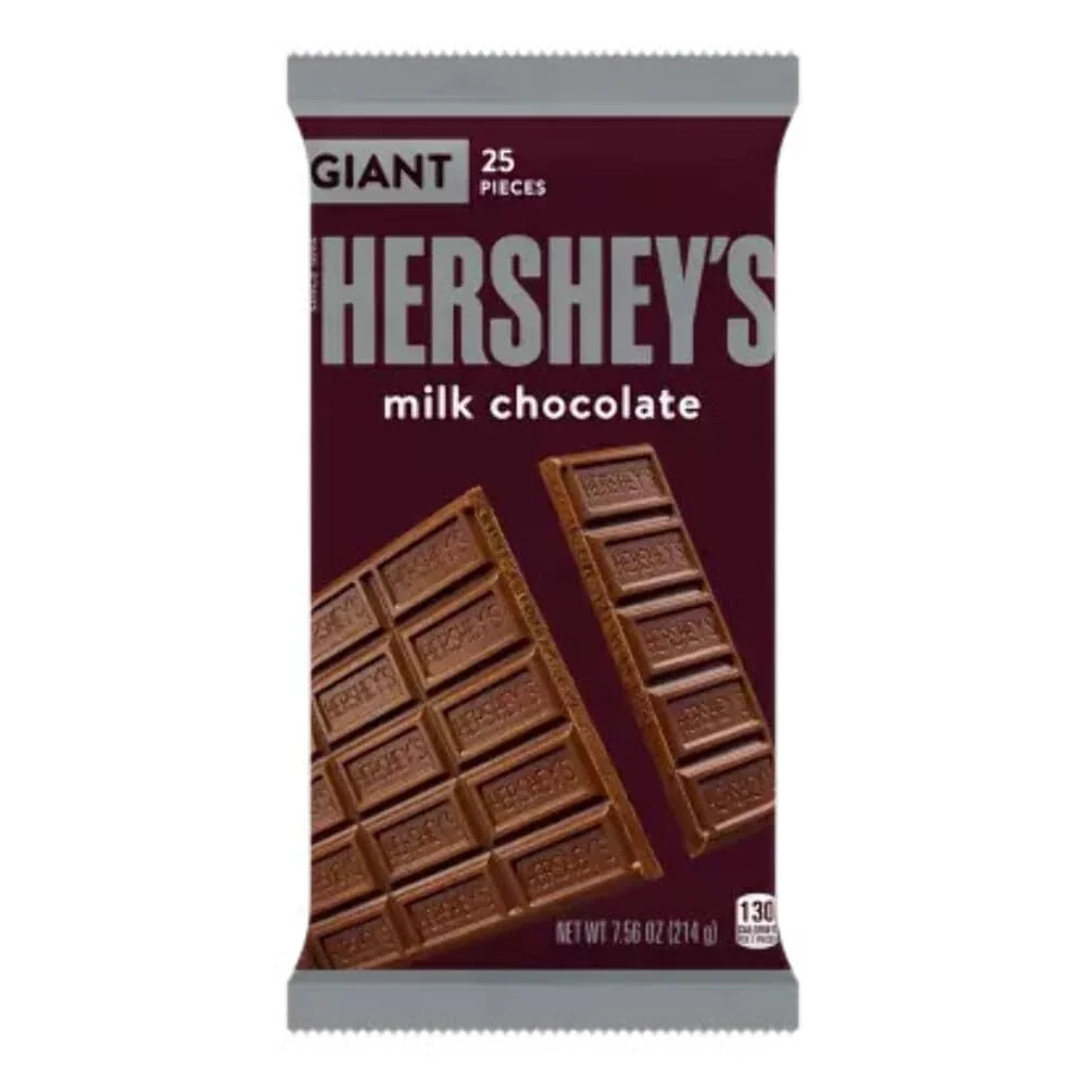 HERSHEY'S Milk Chocolate Giant Bar (Pack of 12)